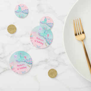 Confettis Mermaid Pink Gold Sous La Mer Anniversaire