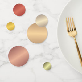 Confettis Métallic Gold Ajouter votre propre Modèle de texte