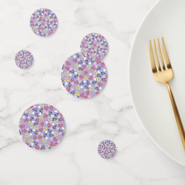 Confettis Motif de coeur 31 (Groupe)