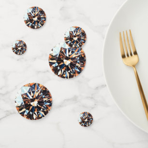 Confettis Motif diamant orange