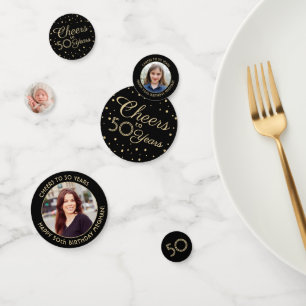 Confettis N'IMPORTE QUEL Anniversaire Cheval Elegant Black a