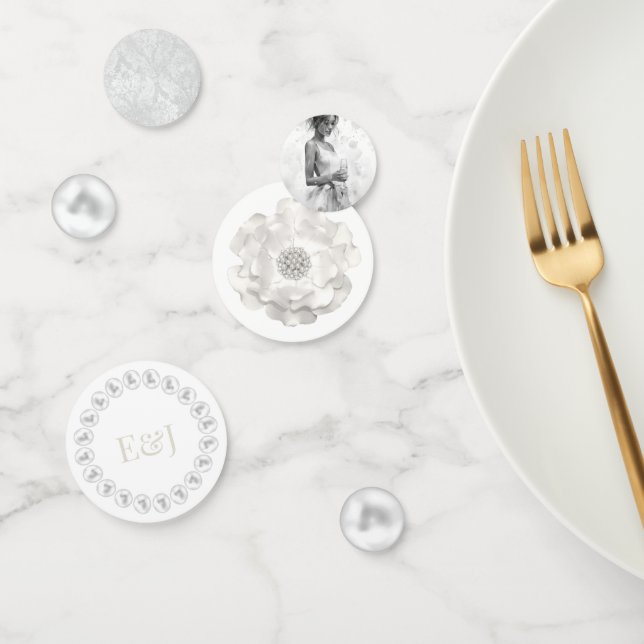Confettis Noce de perles et Prosecco Personnalisée (Groupe)