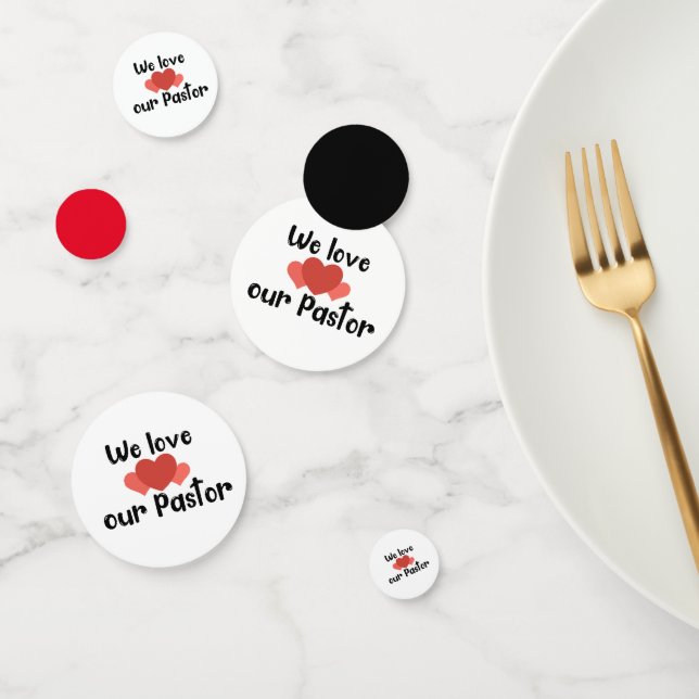 Confettis Nous Aimons Notre Pasteur (Groupe)