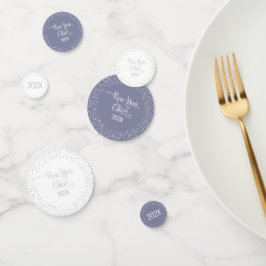 Confettis Nouvel an Parties scintillant d'argent frais Snowf