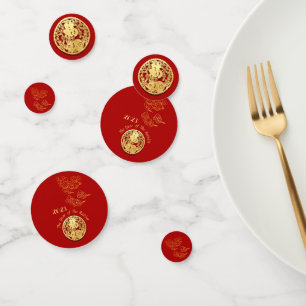 Confettis Nuages Auspicious chinois Nouvel An Rabbit 2023 TC