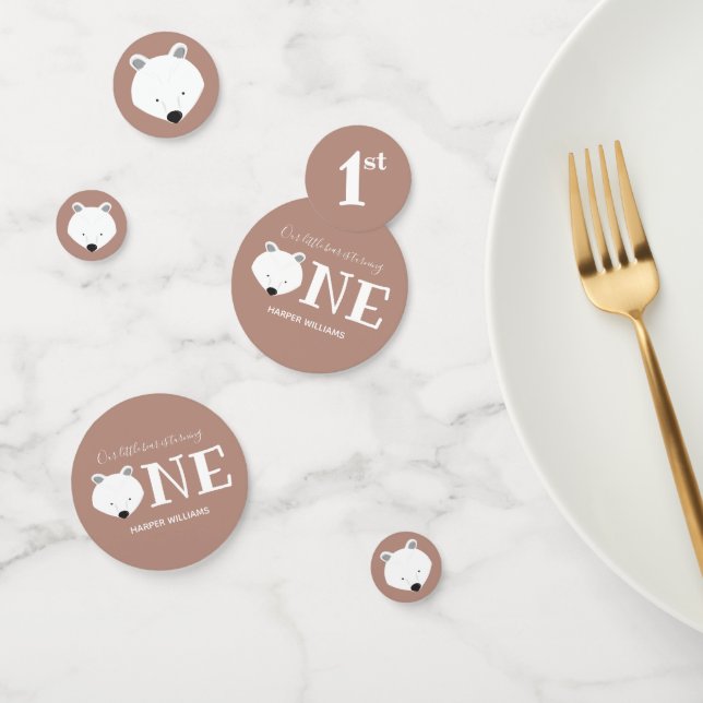 Confettis Ours polaire transformant un animal mignon premier (Groupe)