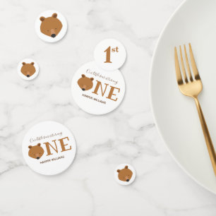 Confettis Ours Turner un animal mignon premier anniversaire