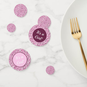 Confettis Paillettes roses personnalisées fausses scintillan