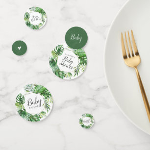 Confettis Palme tropicale sauvage C'est une table de Baby sh