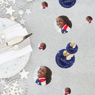 Confettis Parties scintillant bleu marine anniversaire ballo