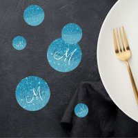 Parties scintillant bleu moderne éclaboussures Nom