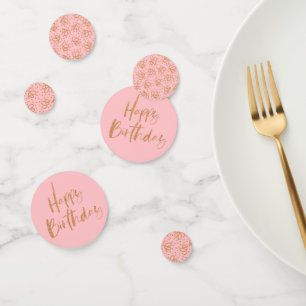 Confettis Parties scintillant d'or Joyeux anniversaire Confe