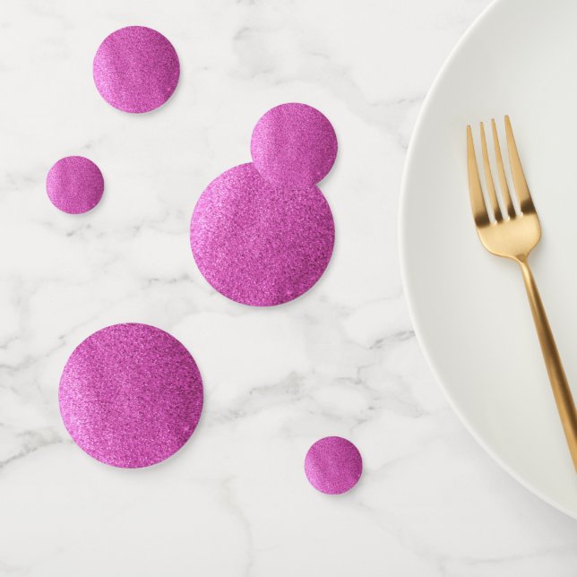 Confettis Parties scintillant Fuschia Faux (Groupe)