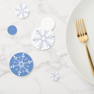 Confettis Patinage sur glace Hiver Thème Anniversaire Flocon