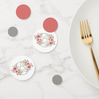 Confettis Pentacle floral de taille calme