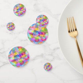 CONFETTIS PERSONNALISÉ JOYEUX DE COULEUR ÉPARGNÉE NOËL