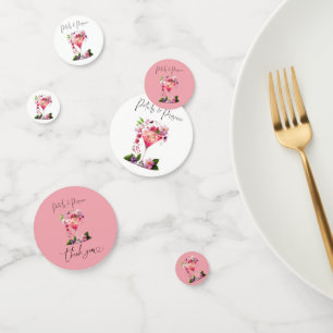 Confettis Pétales et Prosecco Fête des mariées florale rose