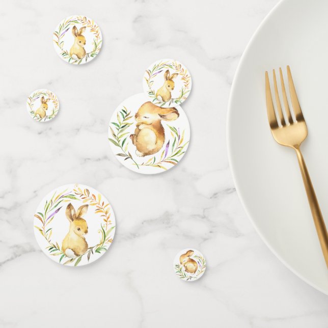 Confettis Petit Baby shower de lapin doux (Groupe)