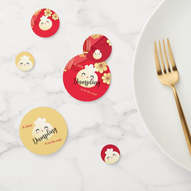Confettis Petit Baby shower Dumpling Asiatique Table Confett (Groupe)