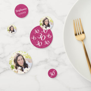 Confettis Photo du 30e anniversaire