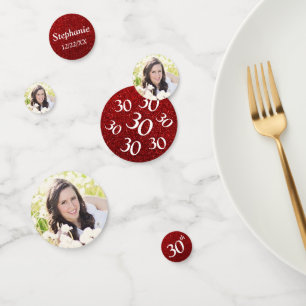 Confettis Photo du 30e anniversaire