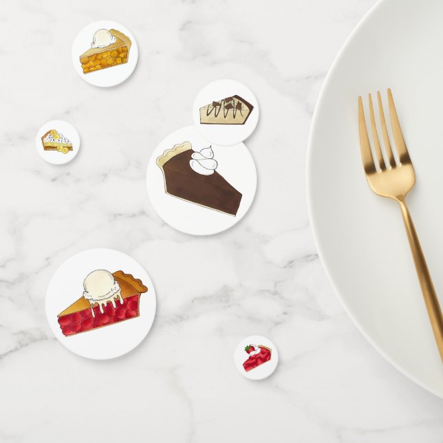 Confettis Pie Social Pi Day Slices Cuisine de dessert Vente  (Groupe)