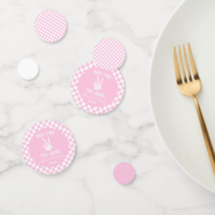 Confettis Pink Bad Two The Bone Skeleton 2e fête d'anniversa