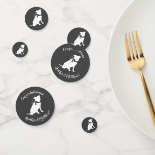 Confettis Pit Bull Dog Baby shower Sexe Neutre