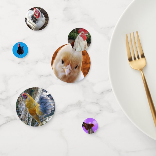 Confettis Poulets Et Coqs, (Groupe)