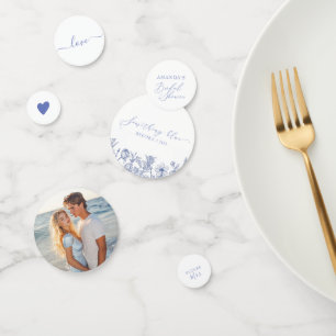 Confettis Quelque chose de bleu avant de faire Fête des mari