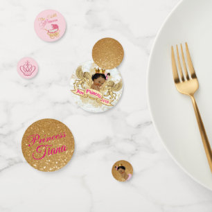 Confettis Royal African Princess Parties scintillant rose & 