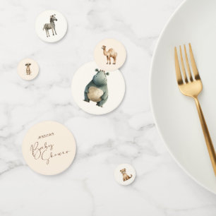 Confettis Safari Wildlife Cute Animaux Baby shower