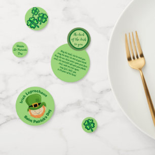 Confettis Saint Patrick's Day de chance des salutations irla