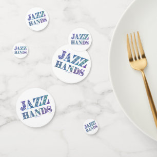 Confettis SlipperyJoe's comédie musicale Broadway Jazz Hands