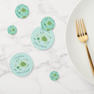 Confettis Sous le Baby shower des tortues de mer