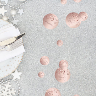 Confettis Sweet 16 16e anniversaire rose or rose étoiles gla