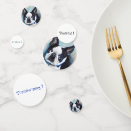 Confettis Sweet Boston Terrier anniversaire