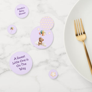 Confettis Sweet Little One sur le chemin Baby shower Lavende