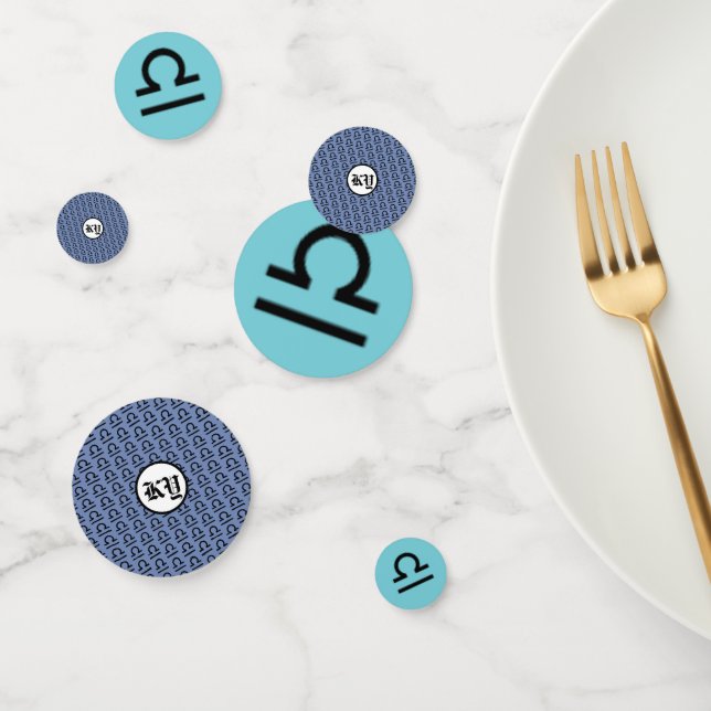 Confettis Symbole du Zodiaque de Libra par Kenneth Yoncich (Groupe)