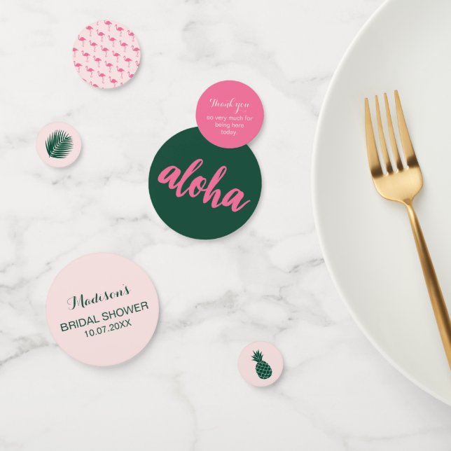 Confettis Table de Baby Shower de Mariage Aloha (Groupe)