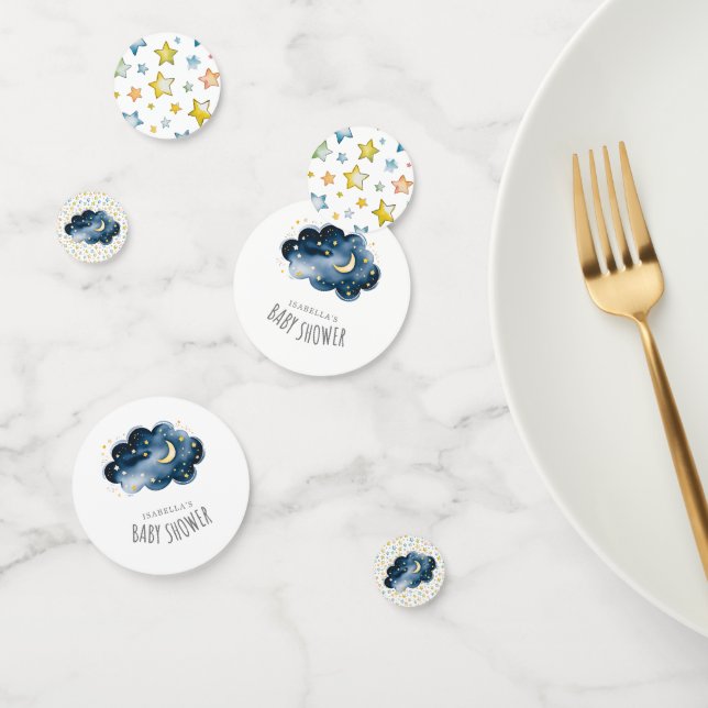 Confettis Table de Baby shower Lune et étoiles (Groupe)