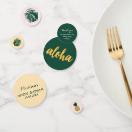 Confettis Table de fête de mariage hawaïen Aloha