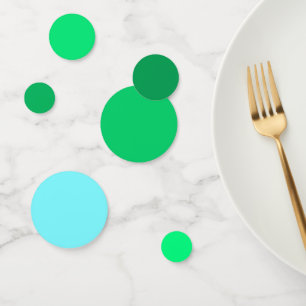 Confettis Tableau de dégradé Aurora vert à bleu électrique