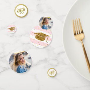 Confettis Tableau de rose de parties scintillantes d'or de
