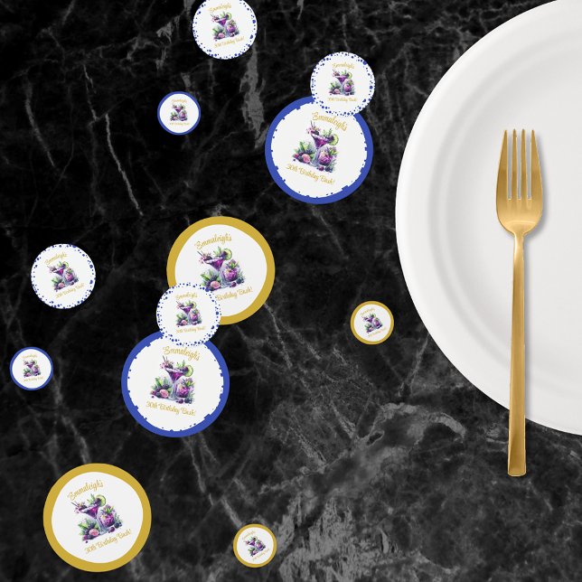 Confettis Tons de violet : Un Bassin d'Anniversaire Bleu-Vio (Créateur téléchargé)