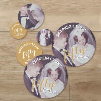 Confettis TOUTE ANNÉE - 50e anniversaire de Mariage & photo