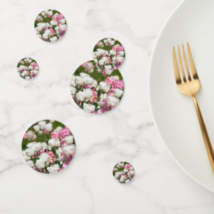 Confettis Tulipes blanches et roses vives par une journée en