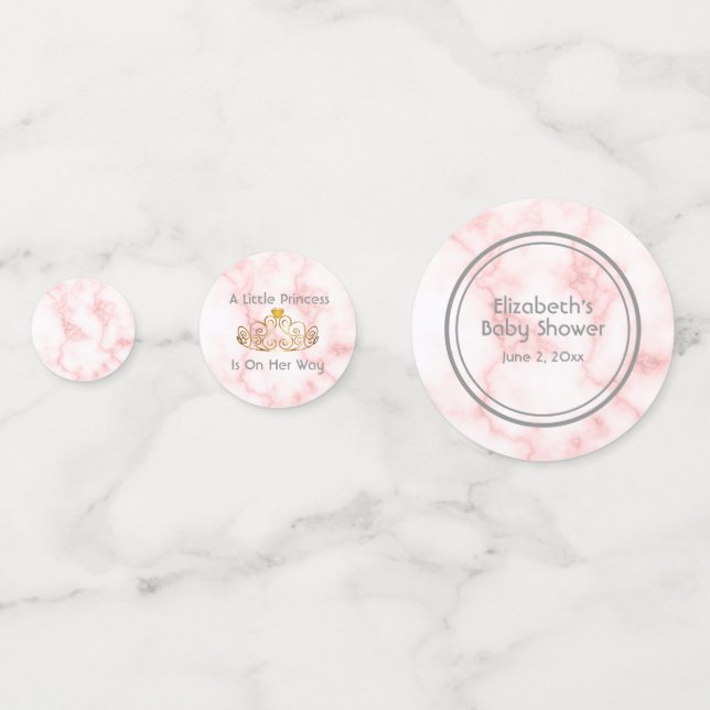 Confettis Une Petite Princesse Est En Chemin De Baby shower (Devant)