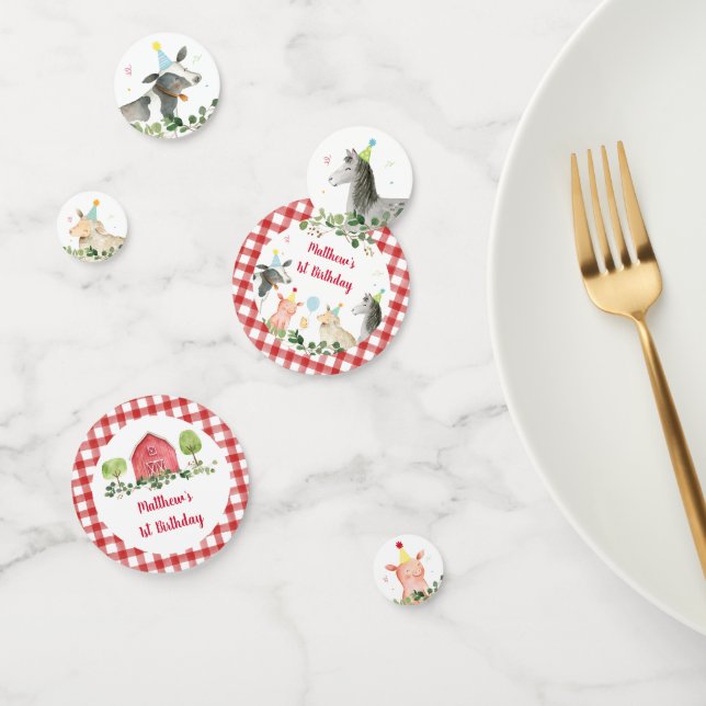 Confettis Végétation animale agricole Anniversaire (Groupe)