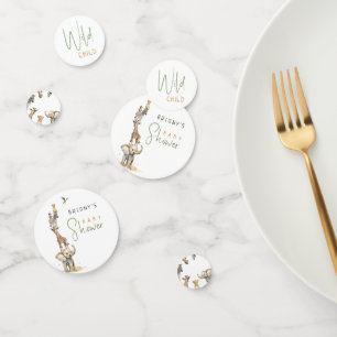 Confettis WiLD ENFANT Jungle Safari Animaux Baby shower Tabl